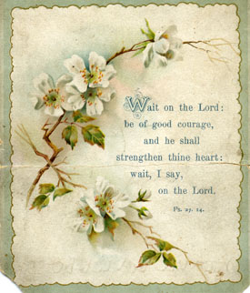 Psalm 23, Front