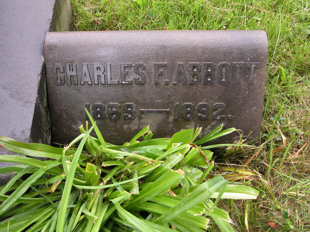 Charles Abbott Headstone Marker