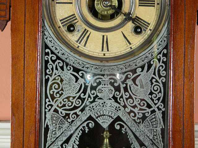 Edward and Elizabeth Jacob Abbott's Mantle Clock, Detail