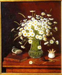 Oil Painting of daisies
